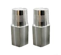 Adaptateur de conversion de batterie en alliage d'aluminium pour filetage M12, connecteur terminal positif et négatif avec 36 mm de hauteur et 19 mm de diamètre hexagonal, aucun outil nécessaire