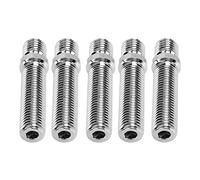 Adaptateur de Conversion de Goujon de Roue 20 Pièces, Goujons de Roue étendus en Acier forgé à Froid, Longueur 58 Mm pour Voitures et Camions (M12*1.25-M12*1.5)