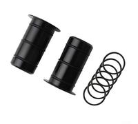 Adaptateur de conversion de moyeu de vélo de 15 mm à 12 mm en alliage d'aluminium léger compatible avec moyeu de frein à disque de 100 x 12 mm, bague d'étanchéité à 3 voies pour une meilleure