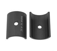 Adaptateur de conversion de potence de guidon de vélo en alliage d'aluminium pour 25, 4 à 31, 8 mm de diamètre (noir)