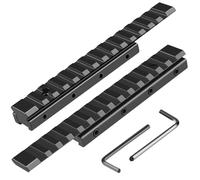 Adaptateur de Conversion de Queue d'aronde de 11 mm vers Rail Picatinny de 21 mm - Adaptateur de convertisseur de Lunette à Profil Bas d'extension de 155 mm de Long - Support de Base convertisseur de