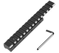 Adaptateur de Conversion de Queue d'aronde de 11 mm vers Rail Picatinny de 21 mm - Adaptateur de convertisseur de Lunette à Profil Bas d'extension de 155 mm de Long - Support de Base convertisseur de