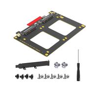 Adaptateur de conversion double SFF8639 pour disque solide vers PCIE 8X pour extension PC améliore la connexion de la carte d'extension de disque solide