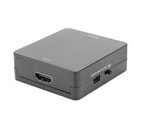 Adaptateur de convertisseur Audio vidéo Mini RCA Composite CVBS AV vers HDMI, RCA vers HDMI, Adaptateur HDMI vers AV 1080P, Prise en Charge des formats de télévision NTSC/PAL(Noir)