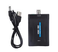 Adaptateur De Convertisseur BNC Vers HDMI, Connecteur Coaxial BNC HDMI Audio Vidéo Analogique Composite Coaxial, Adaptateur De Convertisseur De Signal Audio 3,5 Mm 480i 576i Prise En Charge De NTSC/PA