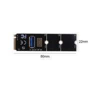 Adaptateur De Convertisseur En T Port M.2/Ngff Vers Usb3.0, Carte Graphique D'Extension De Câble, Carte De Transfert De Fente, Carte De Minage M2 Riser