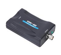 Adaptateur de Convertisseur HDMI à BNC, Adaptateur de Convertisseur de Signal Audio 3,5 Mm, BNC HDMI Coax Connector Analogic Video Audio, 480i 576i Prise en Charge de NTSC/PAL
