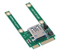 Adaptateur de Convertisseur PCI-E-E-Expansion USB2.0 MPCI-E-Compact Design Ideal pour L'adaptateur de Souris USB Compatibilité du Lecteur Carte USB