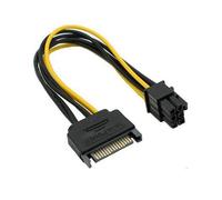 Adaptateur de convertisseur SATA, câble d'alimentation vidéo, 15 broches à 6 broches, carte PCI E, nouveauté 2018
