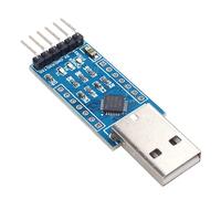 Adaptateur de convertisseur série USB 2.0 à UART TTL 6 broches, bleu + argent, CP2102