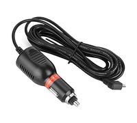 Adaptateur De Cordon d'alimentation Gigicial Dashcam, Câble De Chargement Allume-Cigare pour Navigateur GPS 12-24V 11,5 Pieds, Adaptateur De Chargeur De Voiture