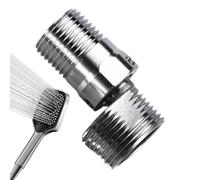 Adaptateur de coude de douche, pied incurvé coudé robinet, Acier inoxydable pour robinet incurvé réglable, Accessoires de douche de salle de bain robustes