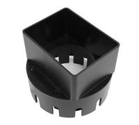 Adaptateur de Coupe des Inconvénients de la Pluie Connecteur carré PVC Durable pour Les Gouttières de 3x4 Pouces pour Vider Les Tuyaux Extérieurs (Black)
