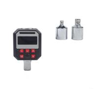 Adaptateur de couple numérique 1/2 pouce Entraînement Mesureur précis avec LED et signal acoustique pour le travail du métal Noir (1,5-30)