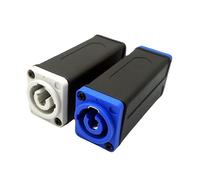 Adaptateur de Coupleur AC LED PowerCon, Connecteur D'Extension, Adaptateur Droit pour sur Panneau Speakon de Haute Qualité, Bleu à Bleu