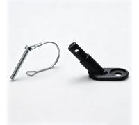 Adaptateur de coupleur d'attelage de remorque de vélo avec axe transversal de verrouillage à boulonner