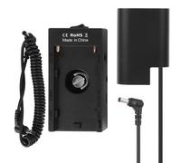Adaptateur de coupleur pour bloc-batterie factice DMW-DCC12 entièrement codé, compatible avec les appareils photo GH3, GH4, GH5 et GH5S.