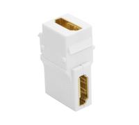 Adaptateur de coupleur pour plaque murale, HDMI 1.4, Angle droit de 90 degrés femelle à femelle