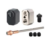 Adaptateur de coupure thermique bimétallique plaqué cuivre 0,4 mm Buse en acier trempé V6 Coque en silicone Hotend Tête d'impression compatible avec imprimante 3D Prusa I3 MK4/XL Nextruder Heaterblock