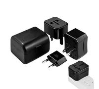 Adaptateur de courant de voyage 2100 mA avec protection complète Prise murale universelle pour voyageurs internationaux et professionnels en déplacement Design compact et léger