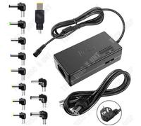 Adaptateur de courant - TD® - Universel - 13 têtes - 96 W - Noir