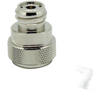 Adaptateur de cylindre pour machines à soda, connecteur de recharge de gaz fileté TR21 x 4 pour réservoirs de 0,6 L, pièce de machine à gazéifier en métal (argent)