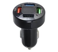 Adaptateur de de Voiture USB, Adaptateur de de Voiture 4, 8a / Rapide 3.0 + 2, 4a / 66W + 3, 1a, téléphone en métal USB pour
