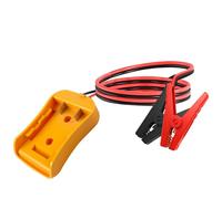 Adaptateur de démarrage pour voitures, compatible avec la batterie DeWalt, 12 AWG, 1,8 m, démarreur portable, câble de démarrage pour voitures, alimentation pour démarrer les véhicules légers (Jaune