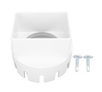 Adaptateur de descente de gouttière 3x4 pouces |La conception carrée en PVC empêche les dégâts d'eau |Adaptateur de descente pluviale extérieure pour gouttières/tuyaux (White)