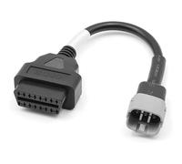 Adaptateur de diagnostic OBD2 6 broches 6 broches compatible avec Suzuki Compatible avec lecteur de code moto Motorrad