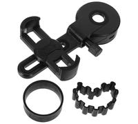 Adaptateur de Digiscopie pour Smartphone, Clip-on Noir en Plastique | Fixation Réglable 31-34mm et 38,5-43,5mm, Installation Rapide, Usage les Mains