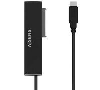 Adaptateur de disque dur 2,5"/3,5" Aisens ASE-35C02B/ USB Type-C - SATA/ avec bloc d'alimentation
