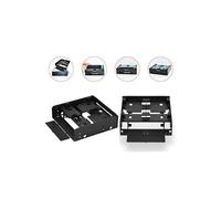 Adaptateur de Disque Dur en plastique de 2 x 2,5 + 1 x 3,5, adapté pour baie de 5,25.