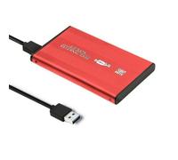 Adaptateur de disque dur - QOLTEC - HDD/SSD 2.5 - USB 3.0 - SATA 3 - Rouge