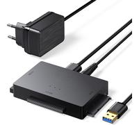 Adaptateur de Disque Dur USB 3.0 vers IDE SATA avec Adaptateur Alimentation Externe disque dur SSD IDE SATA 2,5" 3,5"-Visiodirect