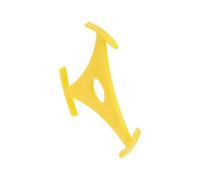 Adaptateur de Disque Vinyle Triangle pour Platine, ABS Jaune | Accessoire Compact, Performances Stables, Ne Bloque Pas le Trou Central, pour Disque et Tourne-disque