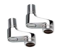 Adaptateur de douche - Connecteur de valve à angle réglable pour robinet de | Adaptateur universel pour pommeau de douche pour bec de, salle de bain, cuisine, buanderie, évier