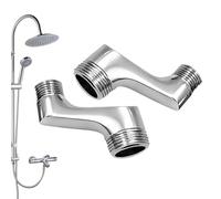 Adaptateur De -douche - Lien De Joint Pivotant, Vanne De Dérivation De Débit D'eau Filetée, Transformation Du Bec D'évier Utilitaire, Tuyau Haute Pression En Acier Inoxydable | Amélioration D