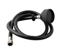 Adaptateur de douche professionnel pour salon de coiffure - Tuyau en caoutchouc flexible avec buse en laiton pour lit de shampooing - Ajustement de 1,27 cm