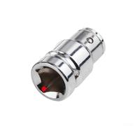 Adaptateur de douille à cliquet avec porte-embout hexagonal, acier au chrome vanadium, convertit les tailles de douilles en embouts de tournevis, conforme aux normes de l'industrie de la construction