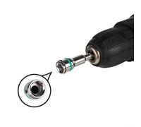 Adaptateur de douille à cliquet compatible avec les outils électriques à tige hexagonale, y compris perceuse, tournevis et tournevis rotatifs (2 pièces)