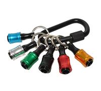 Adaptateur de douille, adaptateur de vis, porte-embout à changement rapide pour la plupart des tournevis électriques et forets, jolis porte-clés pour femme
