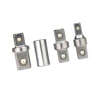 Adaptateur de douille carré à double tête portable 1/4" à 3/8" ou 1/2" pour un transport et un rangement faciles dans des boîtes à outils, ensemble de conversion de douilles de tailles multiples