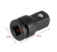 Adaptateur de douille de 1/2 à 3/4 pouces, jeu de douilles à chocs en acier au chrome vanadium à roulement à billes, pour