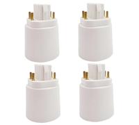 Adaptateur de douille de lampe GX24Q, 4 pièces, convertisseur d'ampoule LED à 4 broches résistant à la chaleur pour lampes tactiles et luminaires
