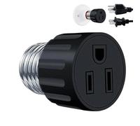 Adaptateur de douille de lampe vers fiche - Easy Cleanness Convertisseur d'ampoule à connexion rapide, adaptateur de culot, convient pour, utilisation dans la chambre d'enfant, salon, cuisine |
