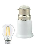 Adaptateur de douille de lumière - PC + métal 100-250 V, convertisseur de d'ampoule, système de support de lampe | Parfaitement pour la tâche de configuration de l'éclairage du ventilateur de pl