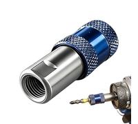 Adaptateur de douille de pilote - tige hexagonale de 1/4 pouces | Acier au chrome vanadium à changement rapide | Embout à antidérapant robuste | Réparation automobile | Plomberie Travail du boi