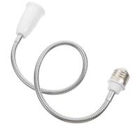 Adaptateur de Douille E27 Rotatif à 360°, Bras Flexible | Conversion E27 vers E27, Plastique et Métal, Réglage Hauteur et Angle, sans Recâblage pour Ateliers