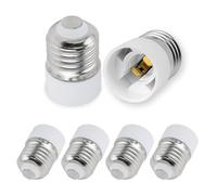 Adaptateur de Douille E27 Vers E14 Convertisseur de Douille E27 vers E14 pour Ampoule LED Incandescente Halogene 6 Pièces